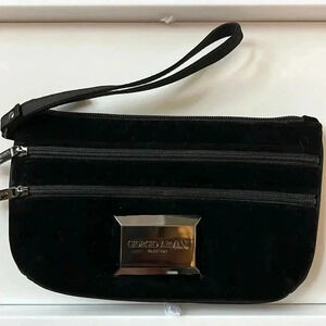 New never used Giorgio Armani velvet wristlet .